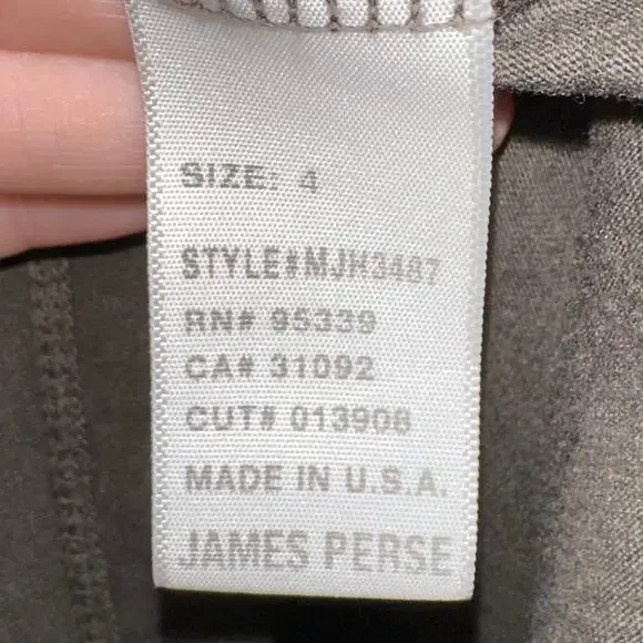 SOLD 💕Standard James Perse Men’s Green Combed Cotton Long Sleeve Crew Neck Shirt - Picture 5 of 10